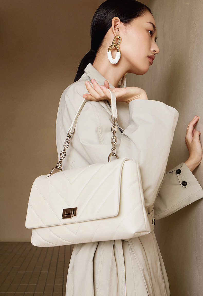 DEEPKEE original nubuck handmade full-grain genuine leather cowhide bag シャネル真皮單肩包斜挎包女包 3169 號