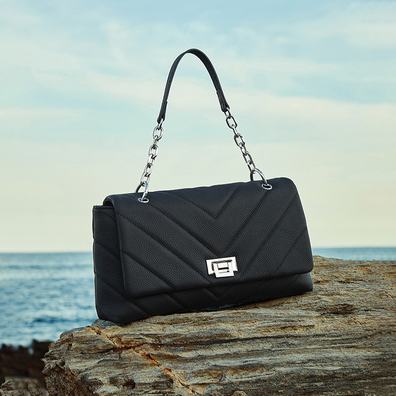 DEEPKEE original nubuck handmade full-grain genuine leather cowhide bag シャネル真皮單肩包斜挎包女包 3169 號