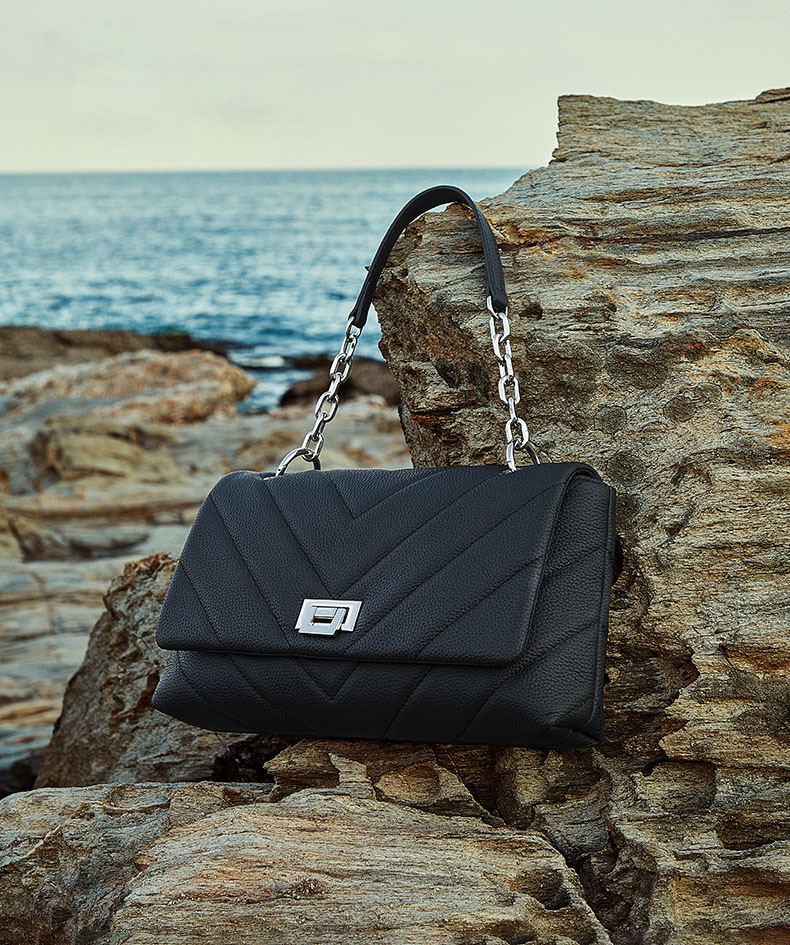 DEEPKEE original nubuck handmade full-grain genuine leather cowhide bag シャネル真皮單肩包斜挎包女包 3169 號