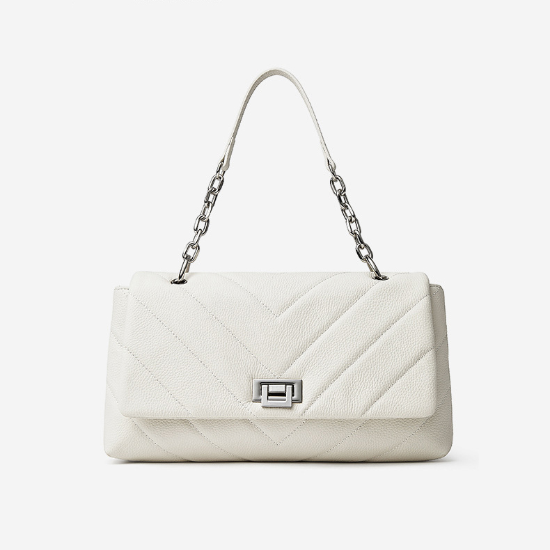 DEEPKEE original nubuck handmade full-grain genuine leather cowhide bag シャネル真皮單肩包斜挎包女包 3169 號