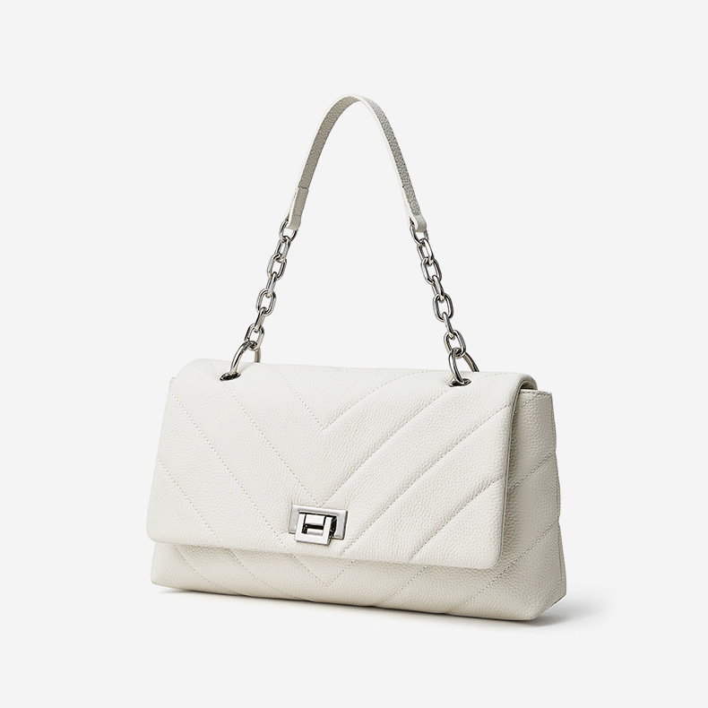 DEEPKEE original nubuck handmade full-grain genuine leather cowhide bag シャネル真皮單肩包斜挎包女包 3169 號