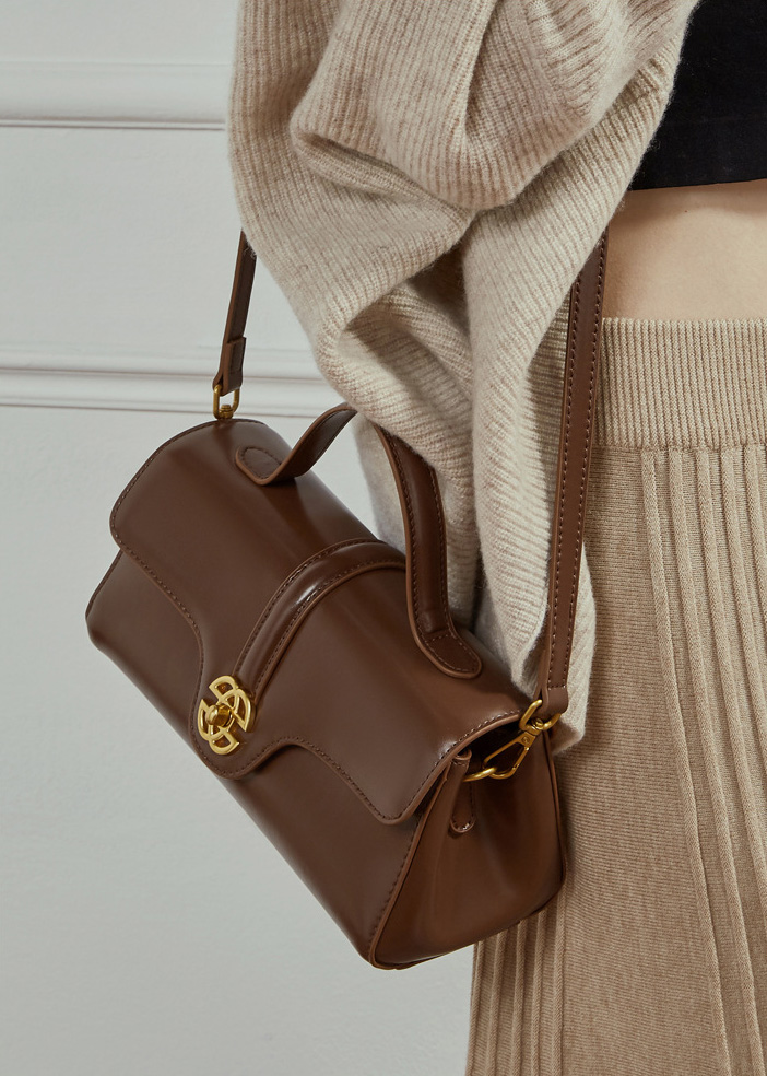 DEEPKEE original nubuck handmade full-grain genuine leather cowhide bag 輕奢真皮包 斜挎手提單肩包 3201 號