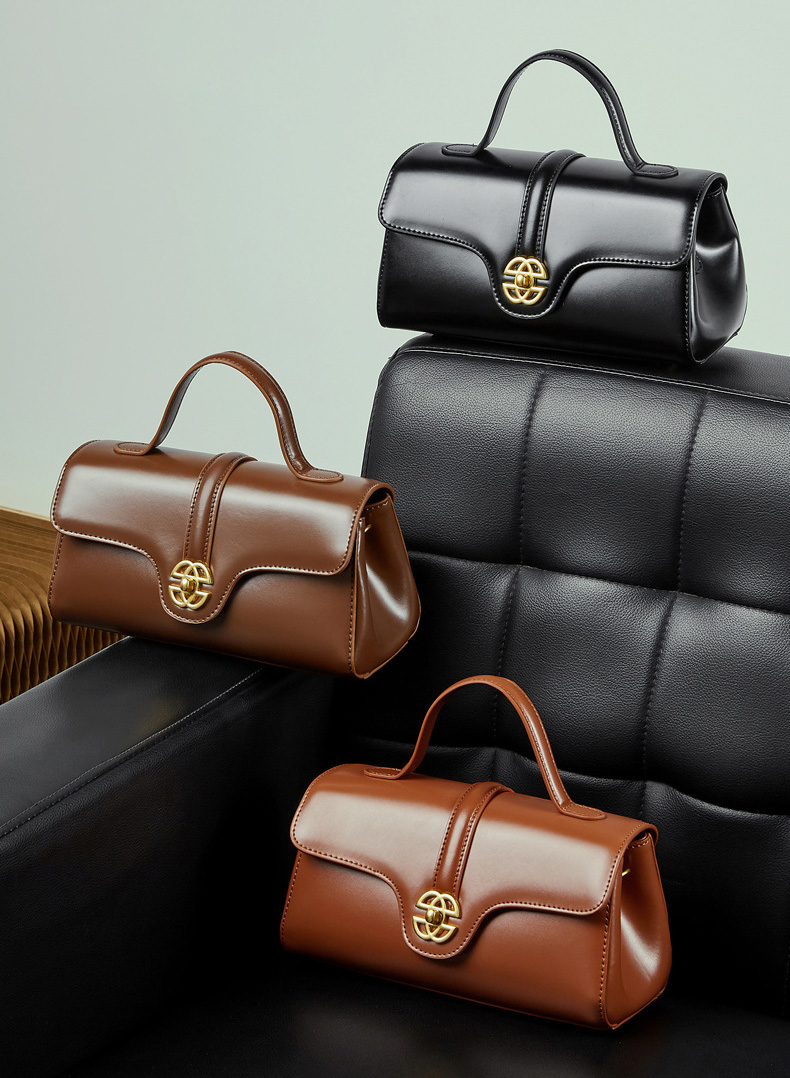 DEEPKEE original nubuck handmade full-grain genuine leather cowhide bag 輕奢真皮包 斜挎手提單肩包 3201 號