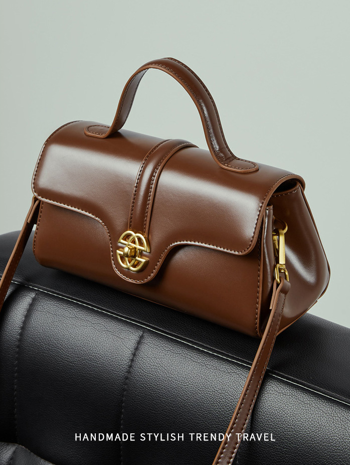 DEEPKEE original nubuck handmade full-grain genuine leather cowhide bag 輕奢真皮包 斜挎手提單肩包 3201 號