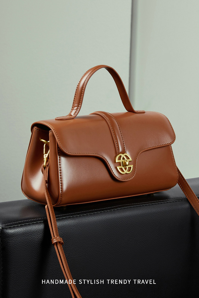 DEEPKEE original nubuck handmade full-grain genuine leather cowhide bag 輕奢真皮包 斜挎手提單肩包 3201 號