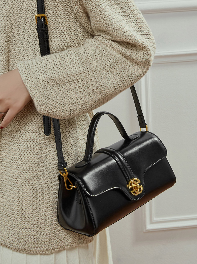 DEEPKEE original nubuck handmade full-grain genuine leather cowhide bag 輕奢真皮包 斜挎手提單肩包 3201 號