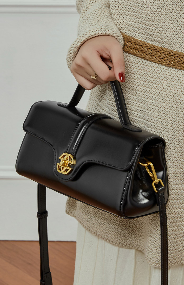 DEEPKEE original nubuck handmade full-grain genuine leather cowhide bag 輕奢真皮包 斜挎手提單肩包 3201 號