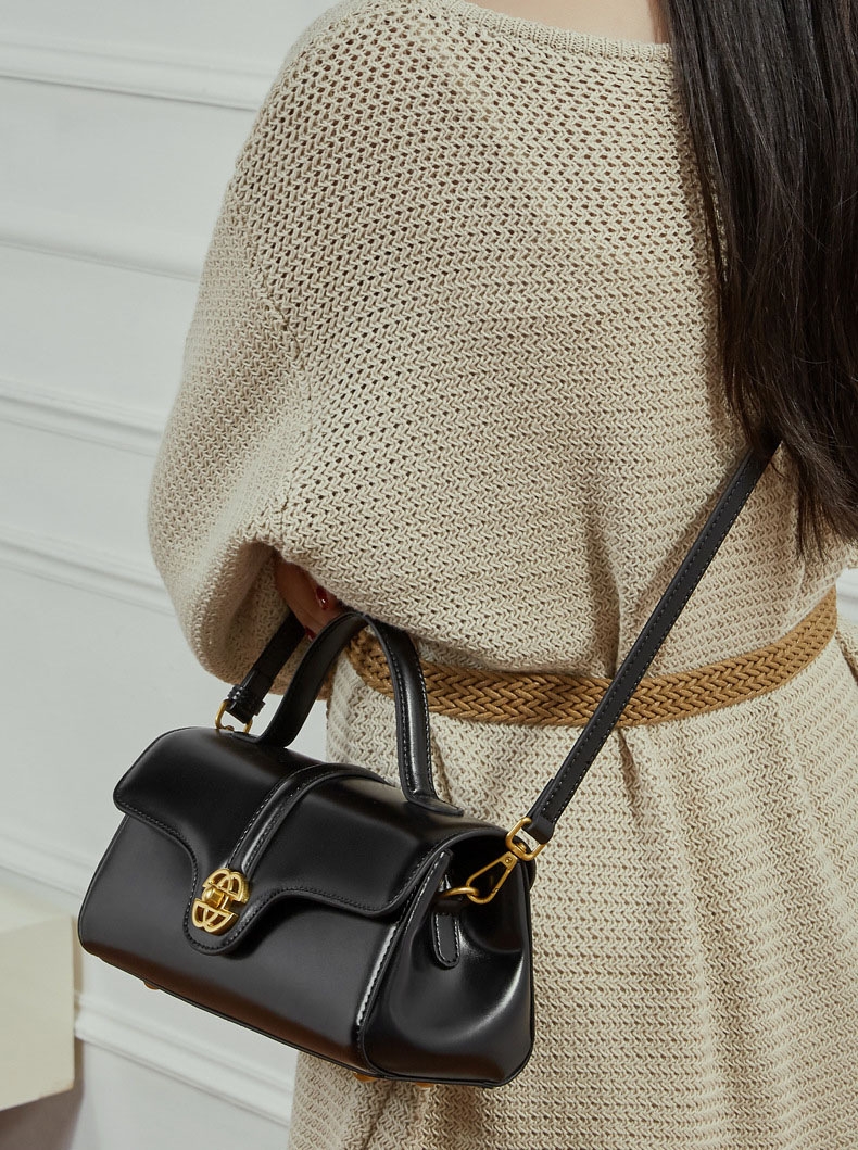 DEEPKEE original nubuck handmade full-grain genuine leather cowhide bag 輕奢真皮包 斜挎手提單肩包 3201 號