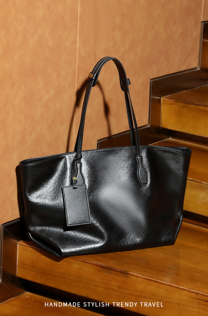 DEEPKEE original nubuck handmade full-grain genuine leather cowhide bag 頭層植鞣真皮小眾大容量高級質感通勤單肩包 3205 號