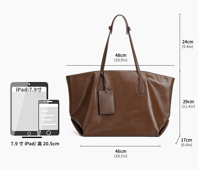 DEEPKEE original nubuck handmade full-grain genuine leather cowhide bag 頭層植鞣真皮小眾大容量高級質感通勤單肩包 3205 號