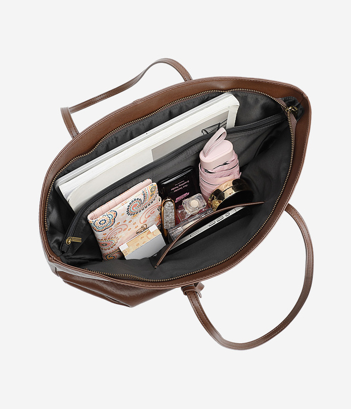 DEEPKEE original nubuck handmade full-grain genuine leather cowhide bag 頭層植鞣真皮小眾大容量高級質感通勤單肩包 3205 號