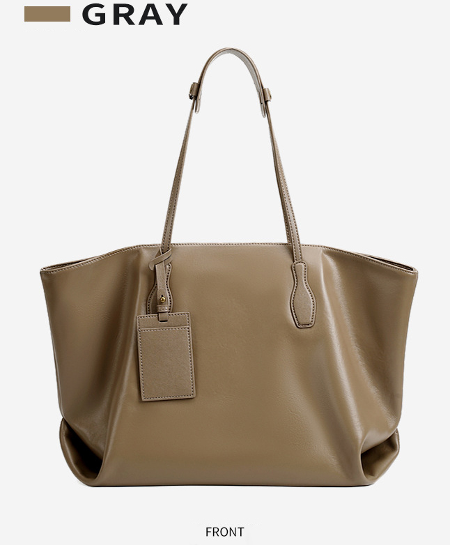 DEEPKEE original nubuck handmade full-grain genuine leather cowhide bag 頭層植鞣真皮小眾大容量高級質感通勤單肩包 3205 號