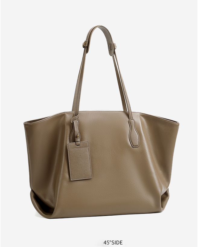 DEEPKEE original nubuck handmade full-grain genuine leather cowhide bag 頭層植鞣真皮小眾大容量高級質感通勤單肩包 3205 號