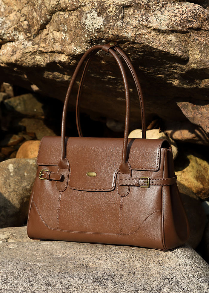 DEEPKEE original nubuck handmade full-grain genuine leather cowhide bag 簡約頭層牛皮真皮大容量復古手提單肩腋下托特包 3207 號