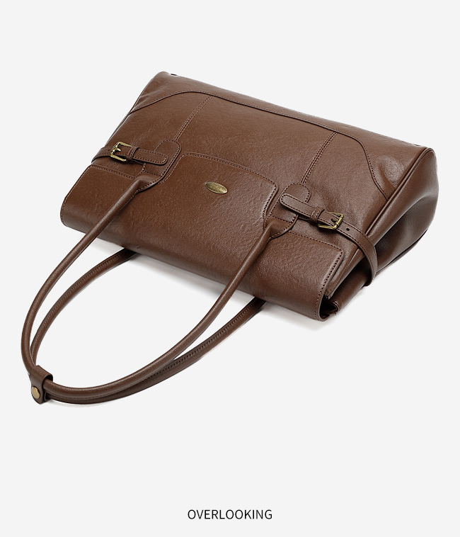 DEEPKEE original nubuck handmade full-grain genuine leather cowhide bag 簡約頭層牛皮真皮大容量復古手提單肩腋下托特包 3207 號