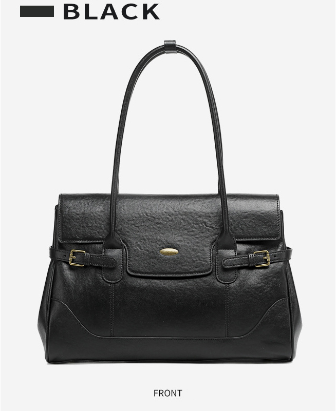 DEEPKEE original nubuck handmade full-grain genuine leather cowhide bag 簡約頭層牛皮真皮大容量復古手提單肩腋下托特包 3207 號