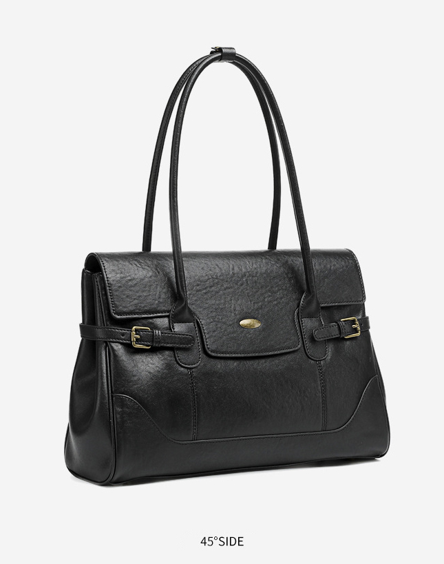 DEEPKEE original nubuck handmade full-grain genuine leather cowhide bag 簡約頭層牛皮真皮大容量復古手提單肩腋下托特包 3207 號