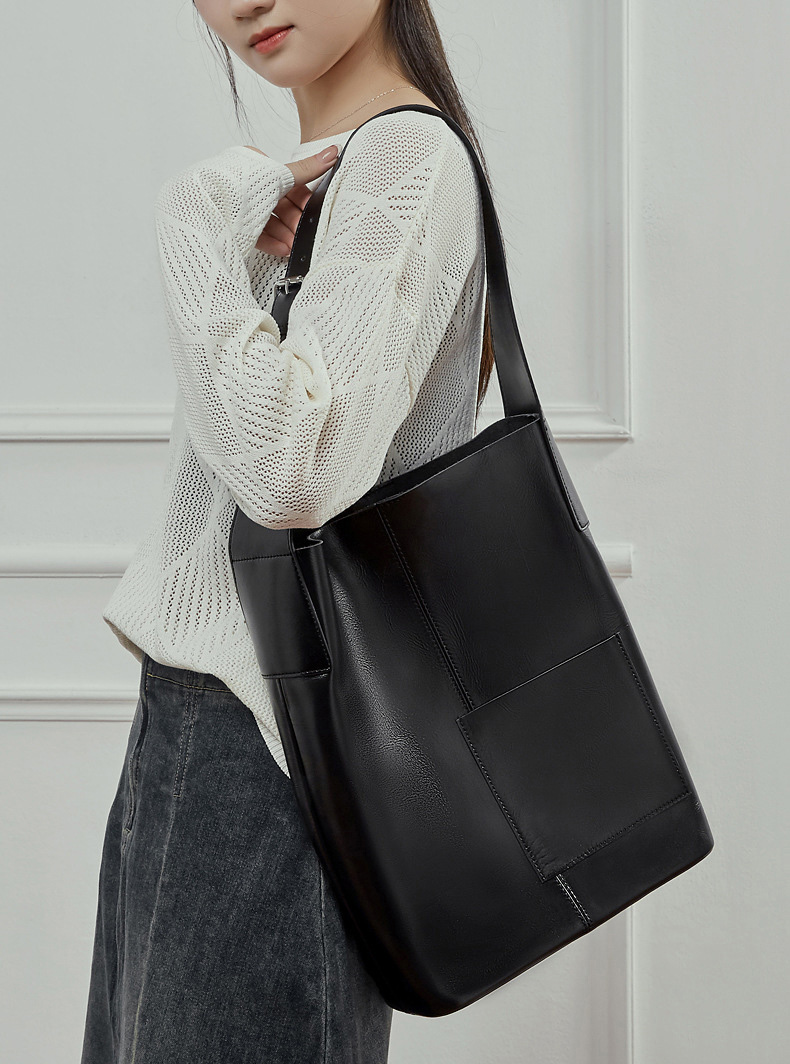 DEEPKEE original nubuck handmade full-grain genuine leather cowhide bag 頭層植鞣牛皮大包 真皮托特包 單肩手提包 3229 號