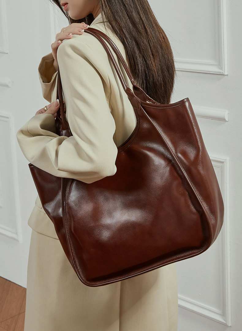 DEEPKEE original nubuck handmade full-grain genuine leather cowhide bag 头层牛皮大容量单肩包3230號