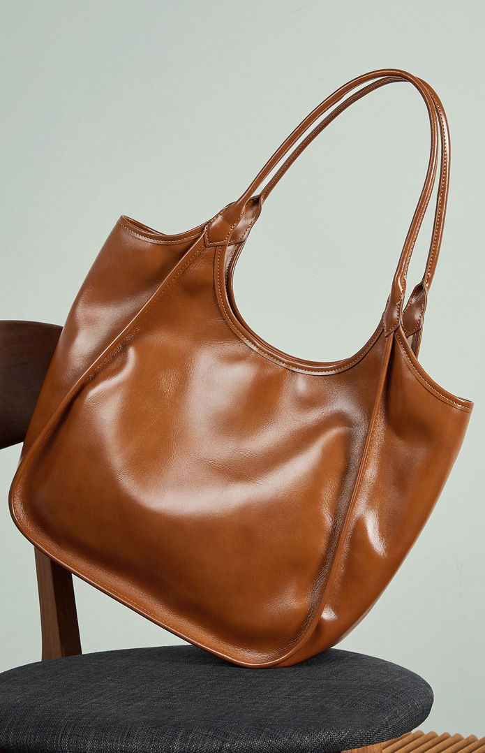 DEEPKEE original nubuck handmade full-grain genuine leather cowhide bag 头层牛皮大容量单肩包3230號