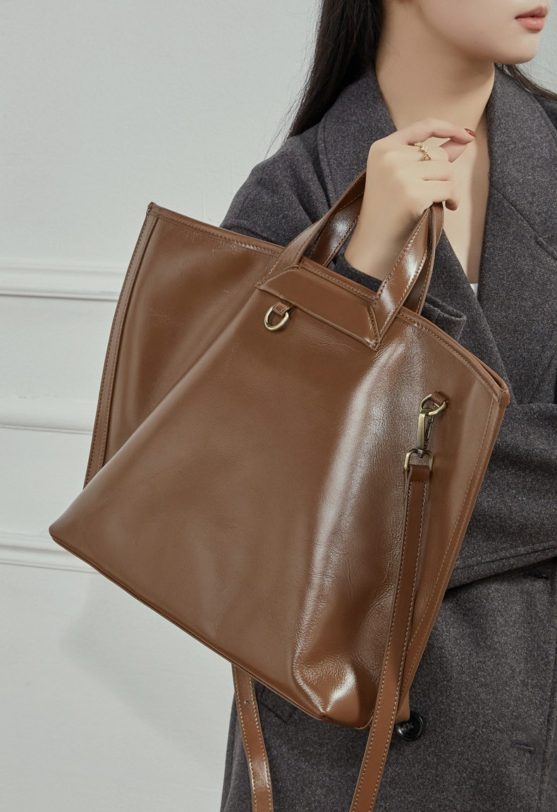 DEEPKEE original nubuck handmade full-grain genuine leather cowhide bag 頭層植鞣皮大容量手提單肩斜挎包 3231 號