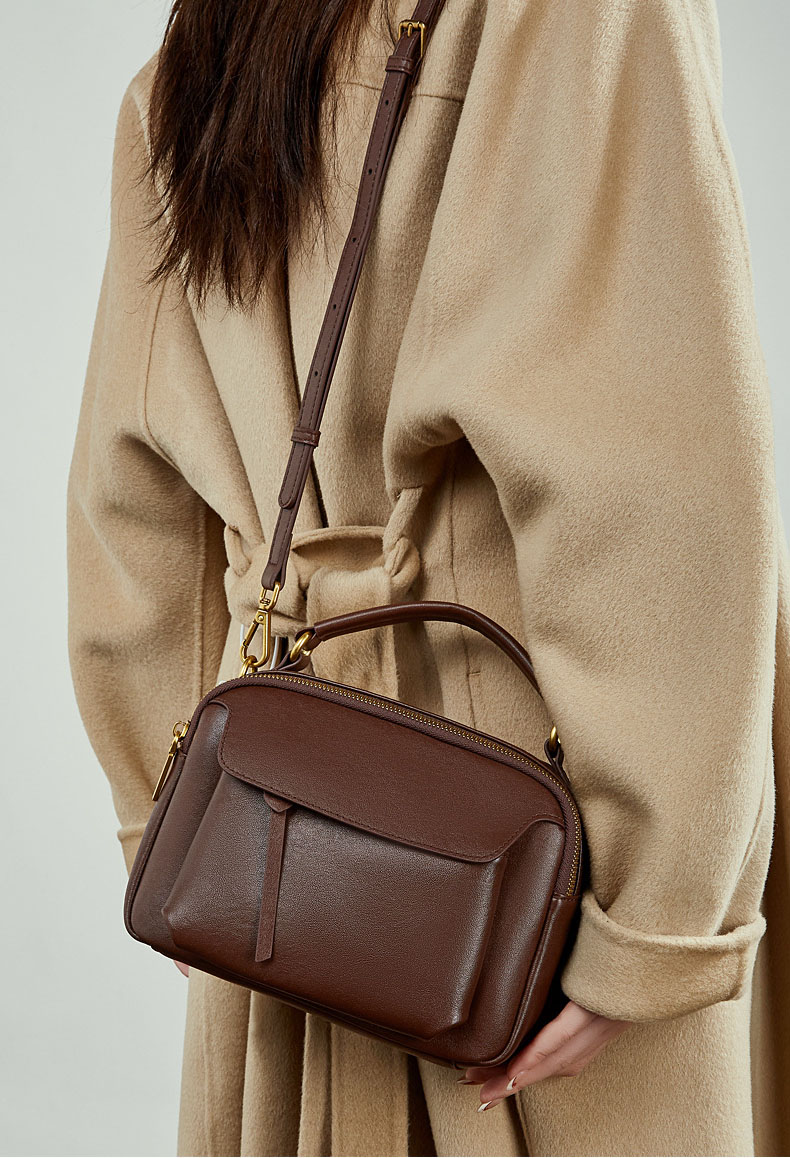 香港狄記皮具 狄記 原創真皮手工 ins郵差包 ins風格包包 頭層牛皮包包 皮革 原創手工真皮 皮件 DEEPKEE 復古真皮手工包