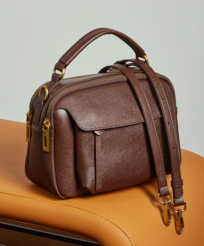 香港狄記皮具 狄記 原創真皮手工 ins郵差包 ins風格包包 頭層牛皮包包 皮革 原創手工真皮 皮件 DEEPKEE 復古真皮手工包