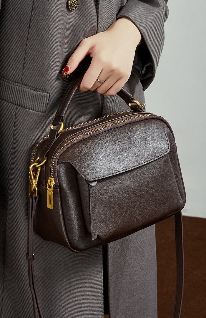 香港狄記皮具 狄記 原創真皮手工 ins郵差包 ins風格包包 頭層牛皮包包 皮革 原創手工真皮 皮件 DEEPKEE 復古真皮手工包