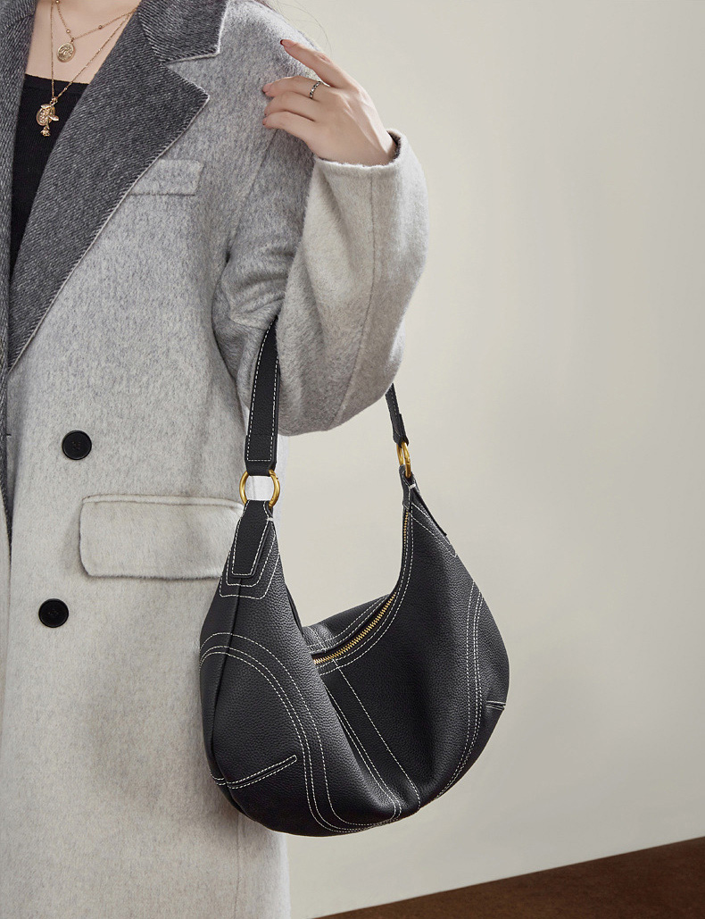 DEEPKEE 慵懶風ャパ本革餃子包 3279 號