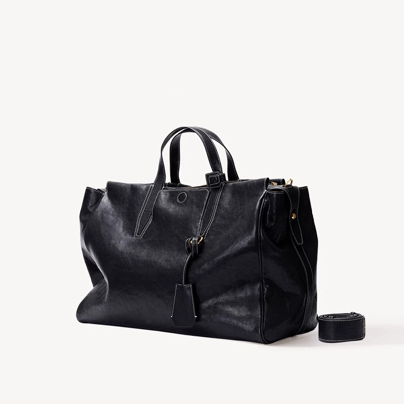 DEEPKEE original nubuck handmade full-grain genuine leather cowhide bag 循跡見物波士頓旅行包 328 號