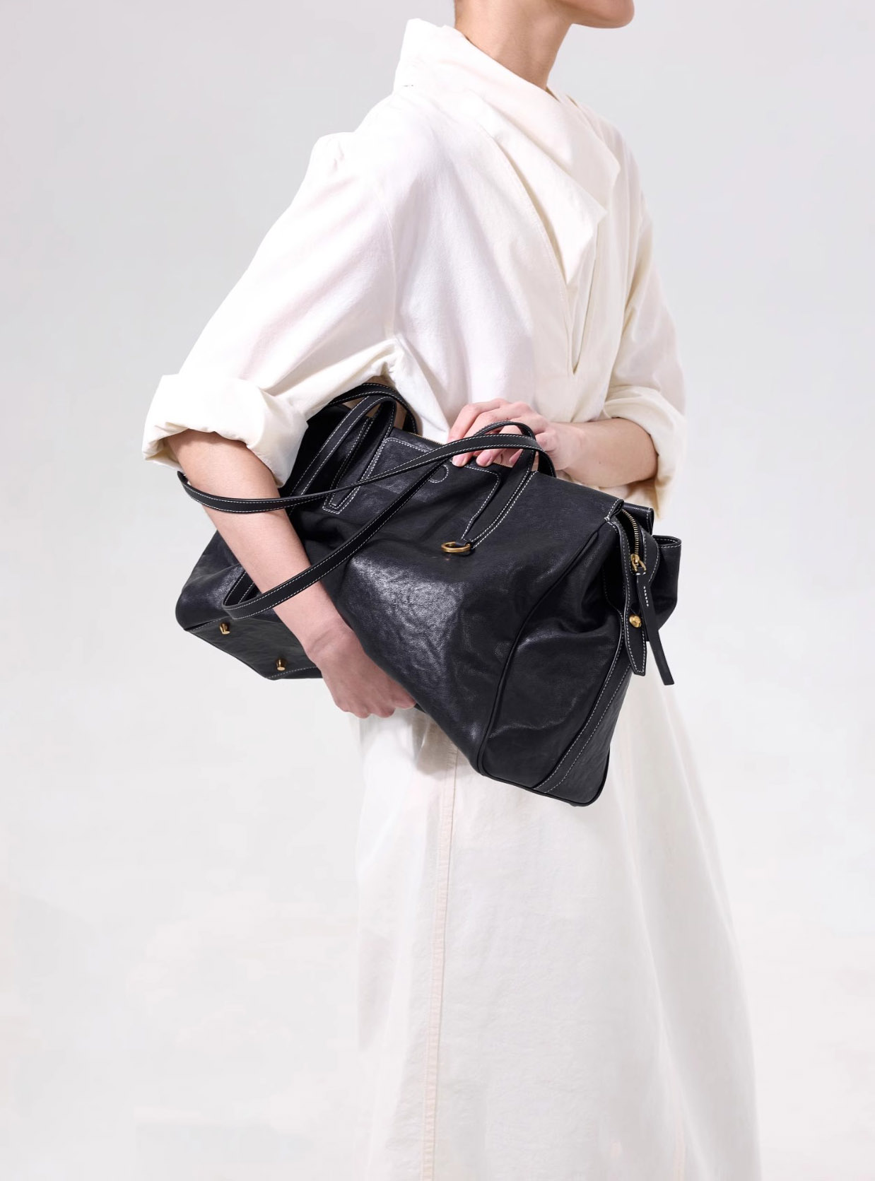 DEEPKEE original nubuck handmade full-grain genuine leather cowhide bag 循跡見物波士頓旅行包 328 號