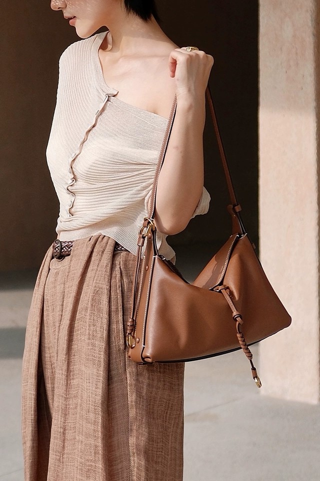 DEEPKEE original nubuck handmade full-grain genuine leather cowhide bag 植鞣牛皮女包 3302 號