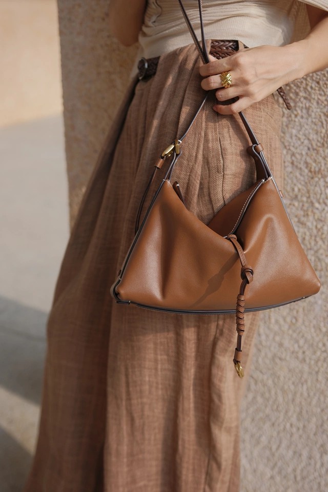 DEEPKEE original nubuck handmade full-grain genuine leather cowhide bag 植鞣牛皮女包 3302 號
