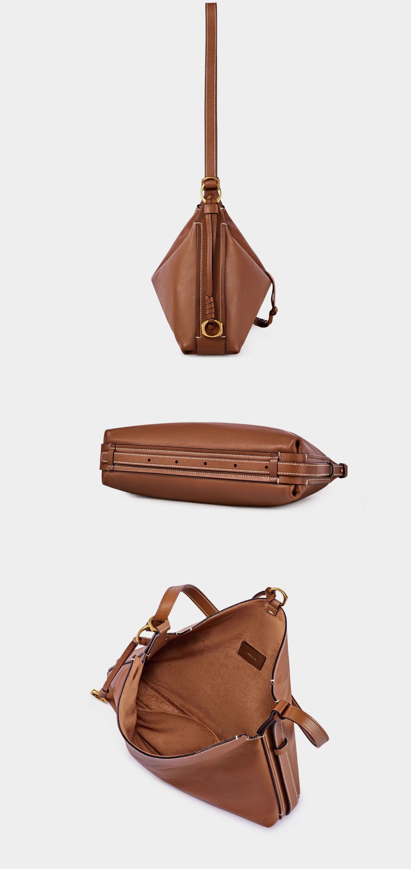 DEEPKEE original nubuck handmade full-grain genuine leather cowhide bag 植鞣牛皮女包 3302 號
