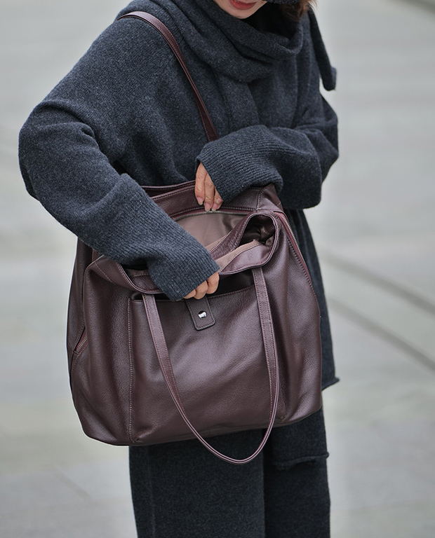 DEEPKEE original nubuck handmade full-grain genuine leather cowhide bag 真皮大容量包款 3331 號