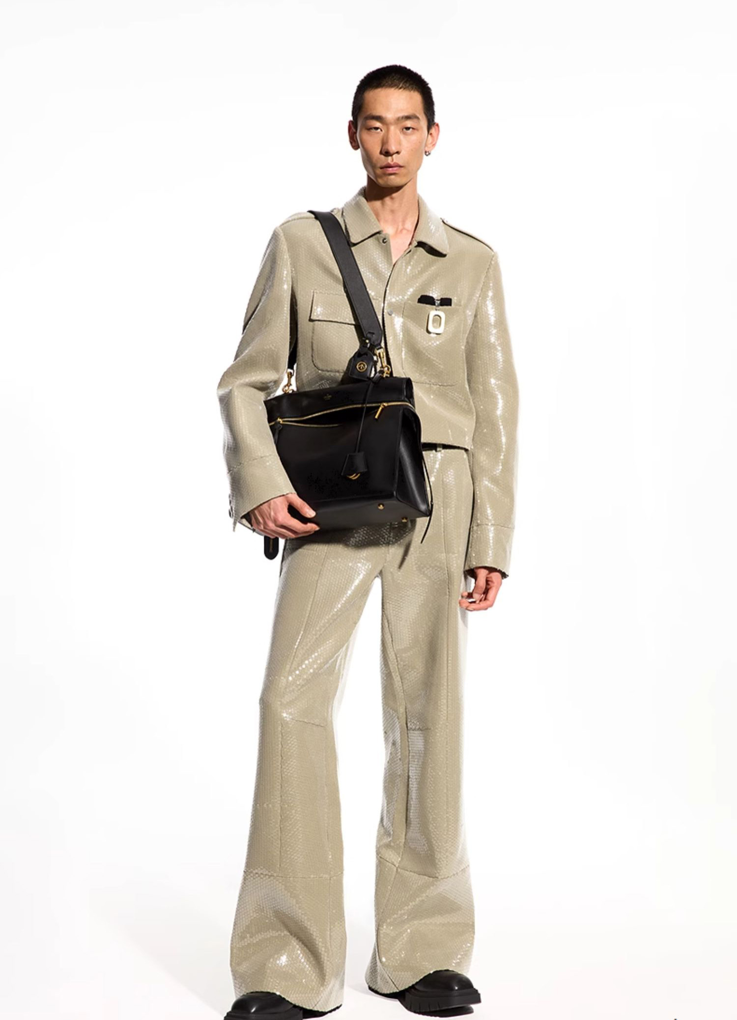 DEEPKEE original nubuck handmade full-grain genuine leather cowhide bag 輕便簡約時尚手提單肩斜挎包 3700 號