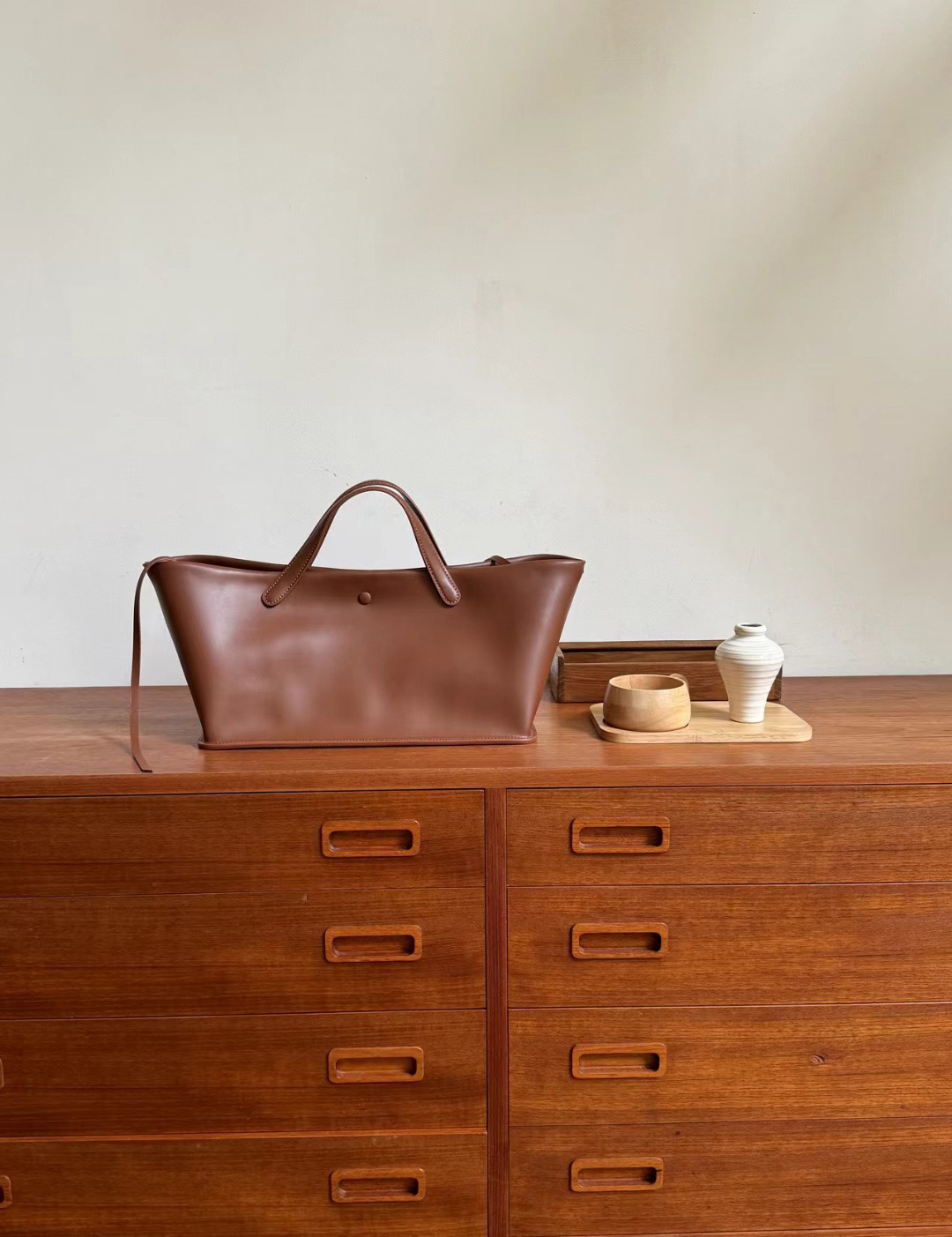 DEEPKEE original nubuck handmade full-grain genuine leather cowhide bag 復古柔軟牛皮手提包真皮手拎包 3725 號