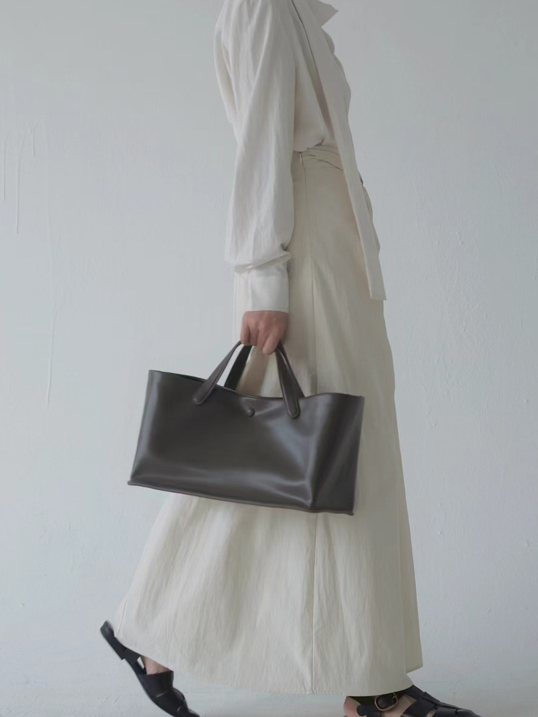 DEEPKEE original nubuck handmade full-grain genuine leather cowhide bag 復古柔軟牛皮手提包真皮手拎包 3725 號