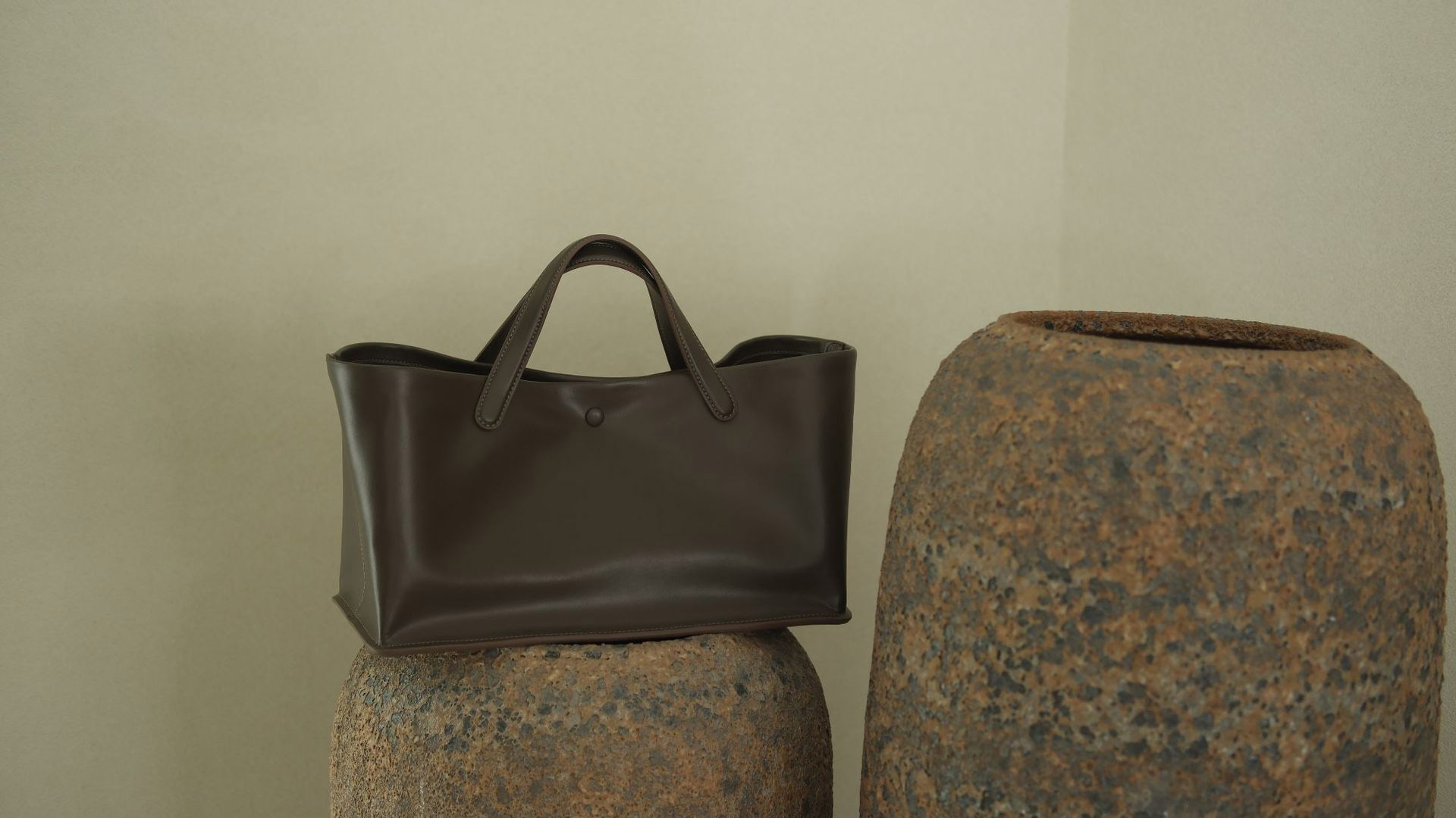 DEEPKEE original nubuck handmade full-grain genuine leather cowhide bag 復古柔軟牛皮手提包真皮手拎包 3725 號