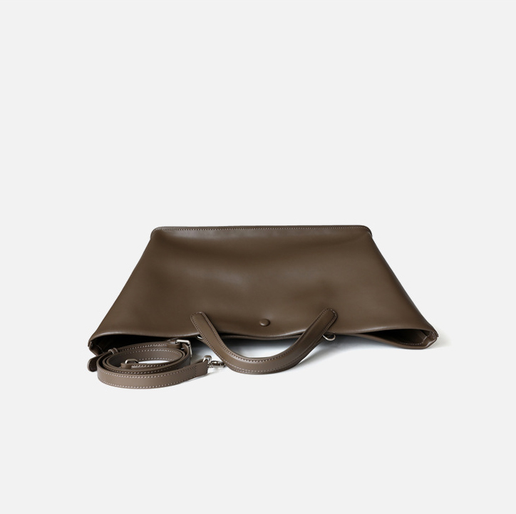 DEEPKEE original nubuck handmade full-grain genuine leather cowhide bag 復古柔軟牛皮手提包真皮手拎包 3725 號