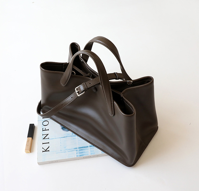 DEEPKEE original nubuck handmade full-grain genuine leather cowhide bag 復古柔軟牛皮手提包真皮手拎包 3725 號