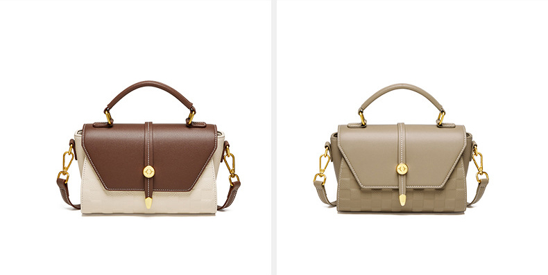 DEEPKEE original nubuck handmade full-grain genuine leather cowhide bag 真皮斜挎蘭杜女士包包 400 號