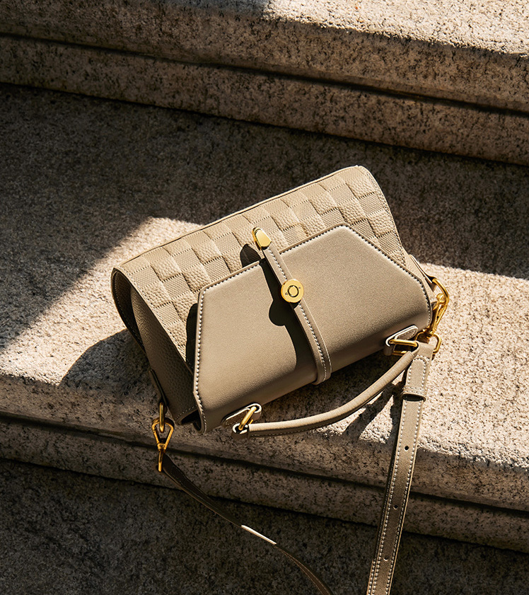 DEEPKEE original nubuck handmade full-grain genuine leather cowhide bag 真皮斜挎蘭杜女士包包 400 號