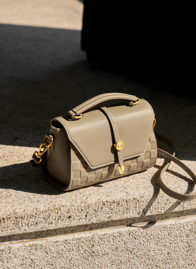 DEEPKEE original nubuck handmade full-grain genuine leather cowhide bag 真皮斜挎蘭杜女士包包 400 號