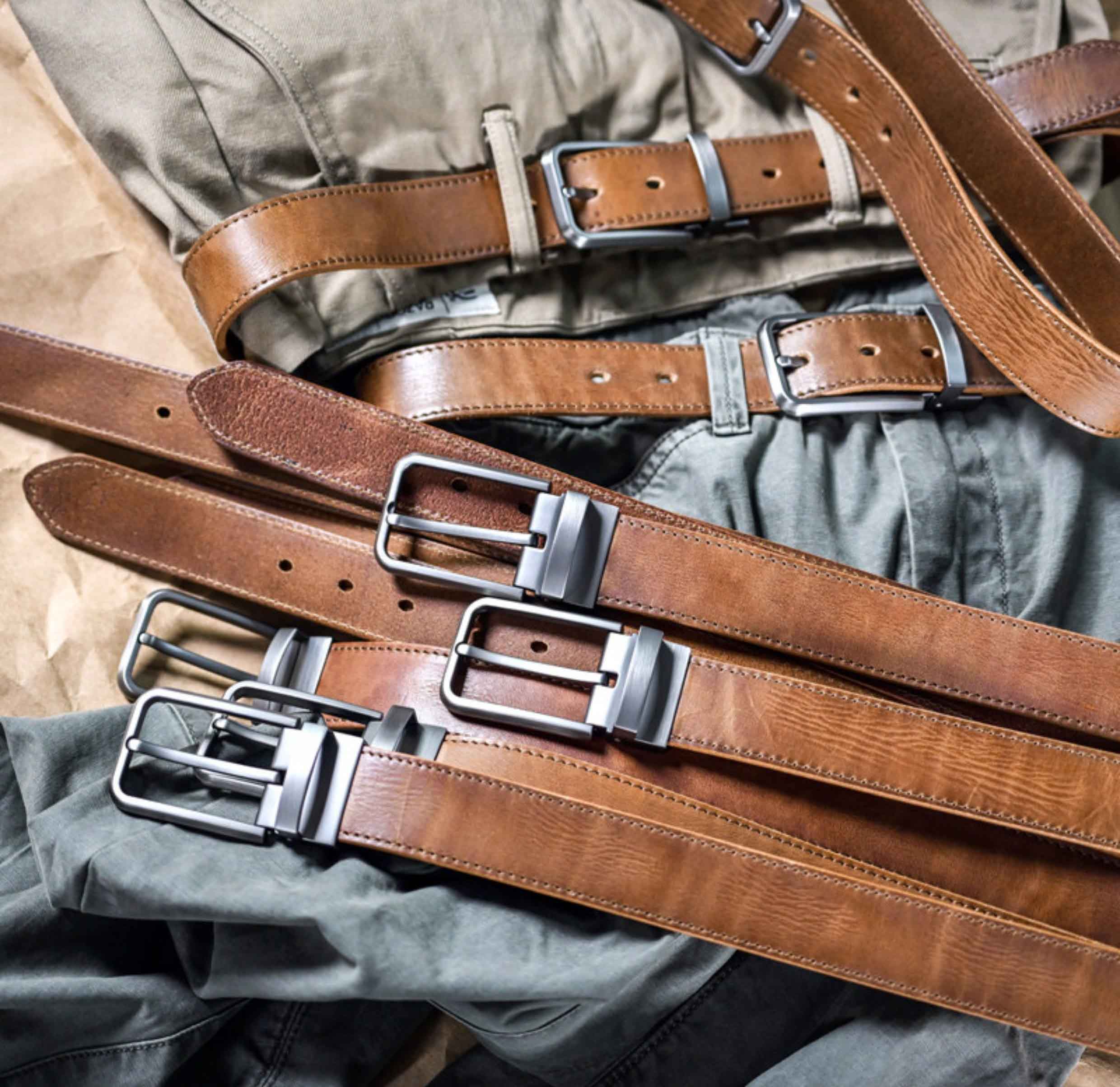 DEEPKEE 手作り純牛皮針扣腰帶 455 號