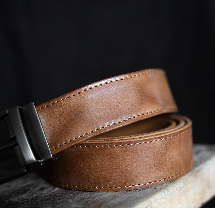 DEEPKEE 手作り純牛皮針扣腰帶 455 號