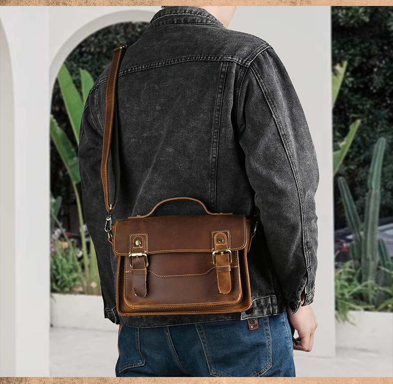 香港狄記皮具 狄記 原創真皮手工 ins郵差包 ins風格包包 頭層牛皮包包 皮革 原創手工真皮 皮件 DEEPKEE 復古真皮手工包