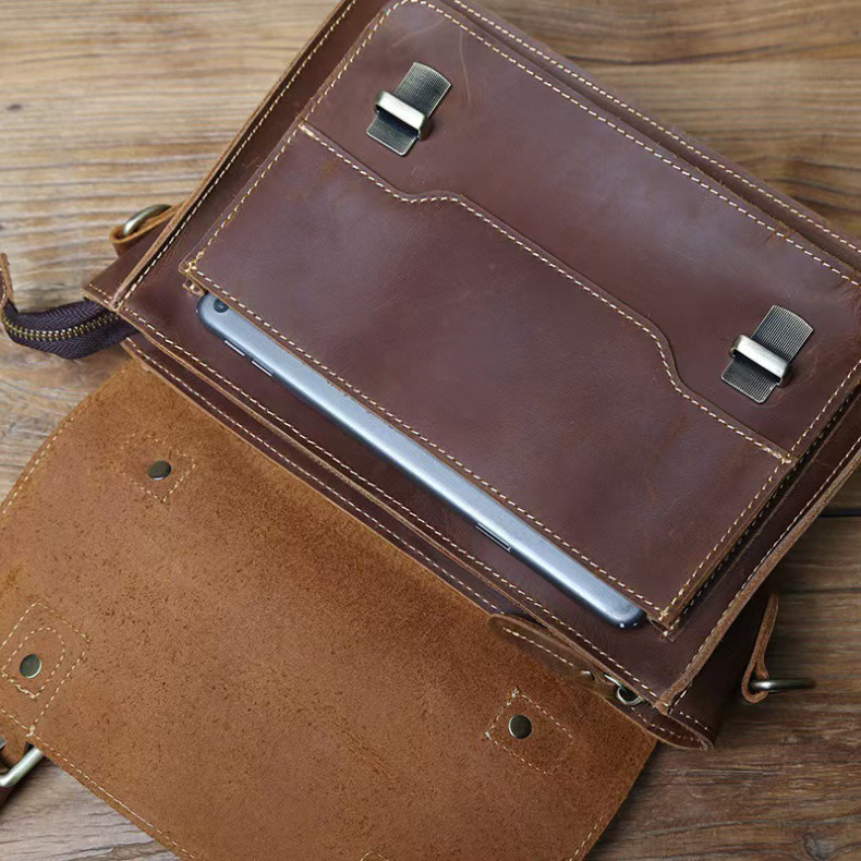 香港狄記皮具 狄記 原創真皮手工 ins郵差包 ins風格包包 頭層牛皮包包 皮革 原創手工真皮 皮件 DEEPKEE 復古真皮手工包