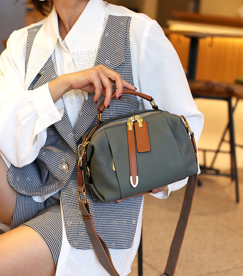 DEEPKEE original nubuck handmade full-grain genuine leather cowhide bag 頭層牛皮枕頭包 5502 號