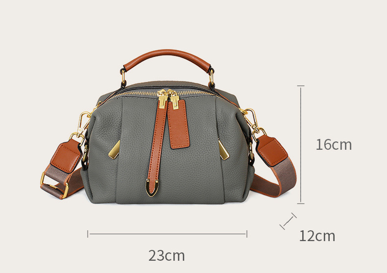 DEEPKEE original nubuck handmade full-grain genuine leather cowhide bag 頭層牛皮枕頭包 5502 號